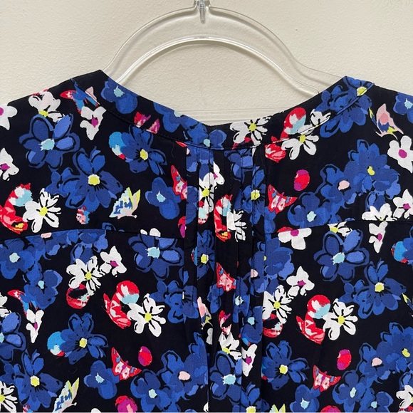 Talbots Petite Floral Long Sleeve Top - Picture 8 of 10